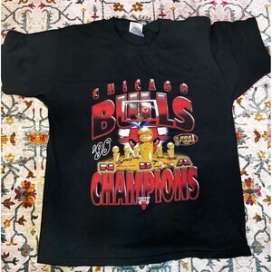 🏀Vintage Chicago Bulls 1998 NBA Basketball championship-Size Large